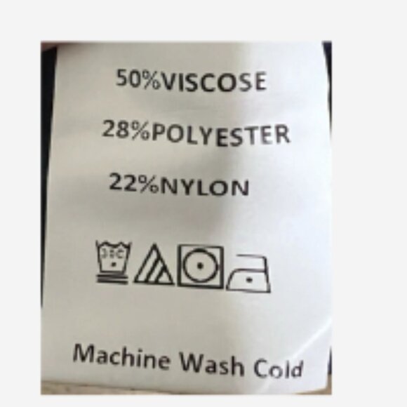 Fashion Cardigan Sweater Women Sz XL Viscose Blend Navy V-Neck Button 2 Pockets - Picture 5 of 5